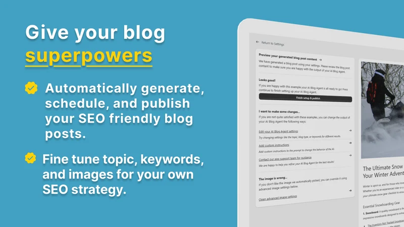AI Blog Agent | SEO Auto Blog