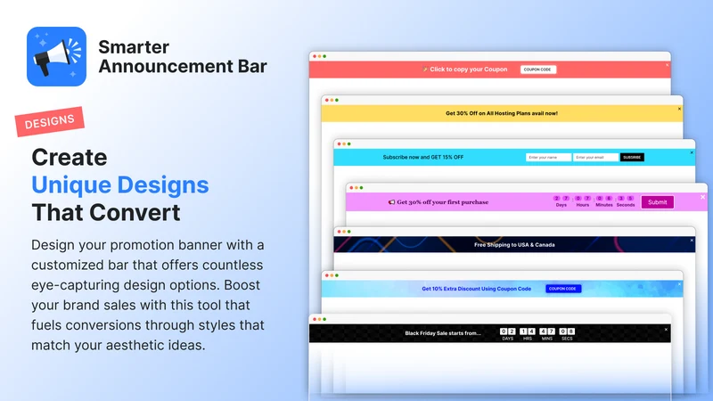 AJ WebCom ‑ Announcement Bar