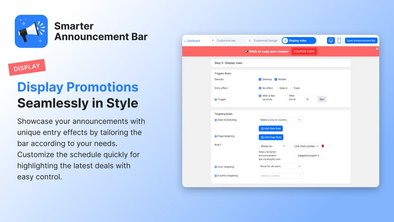 AJ WebCom ‑ Announcement Bar