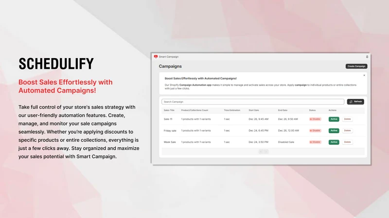 Schedulify ‑ Automate sales