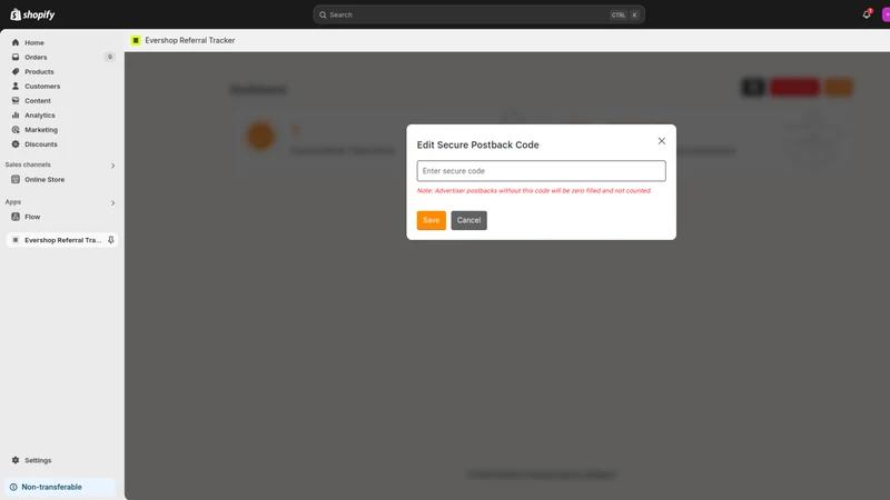 Evershop Referral Tracker