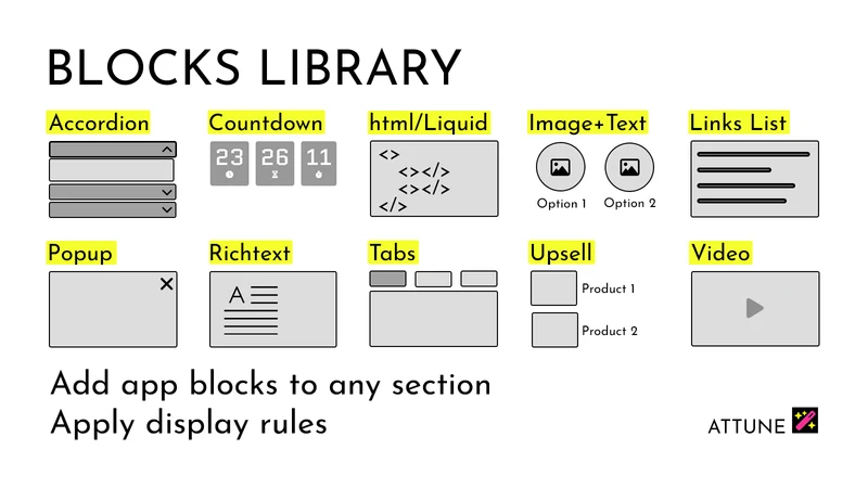 Theme Sections Builder & Rules