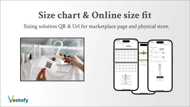 Vestofy Size Chart, Fit Finder