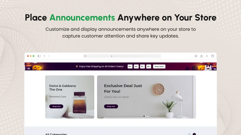 Anuncify: Announcement Bar