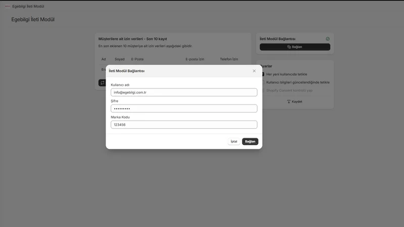 Egebilgi İleti Modül