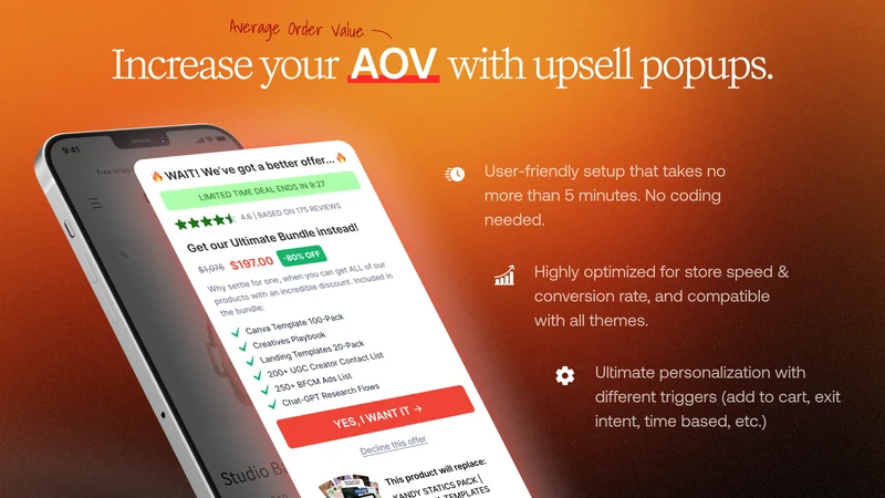 Kaching Upsell & Email Popup