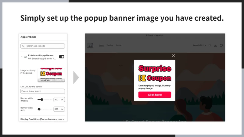 UR: Smart Popup Banner App