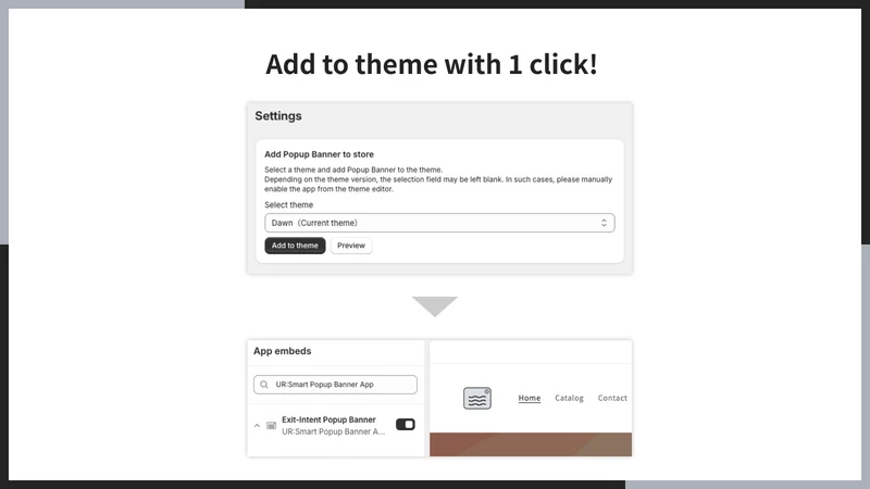 UR: Smart Popup Banner App