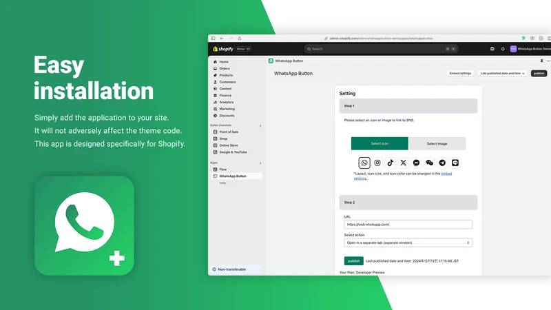 Obakec ‑ WhatsApp Button