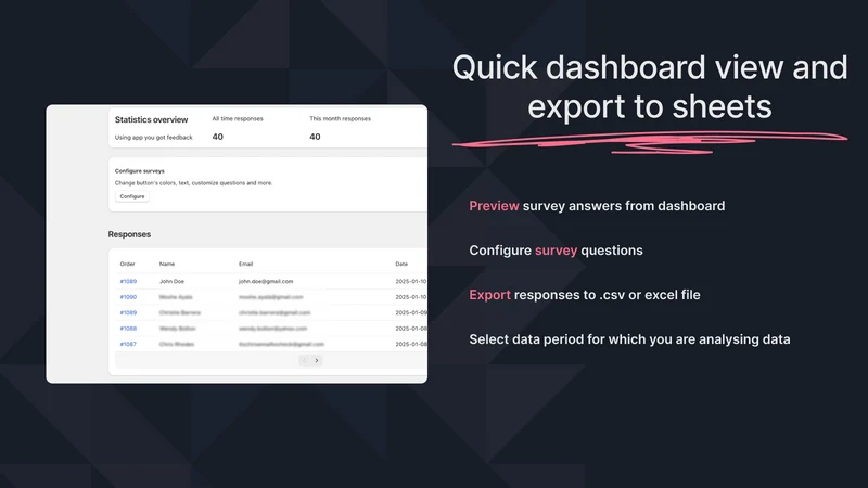 OSOM Post Purchase Surveys