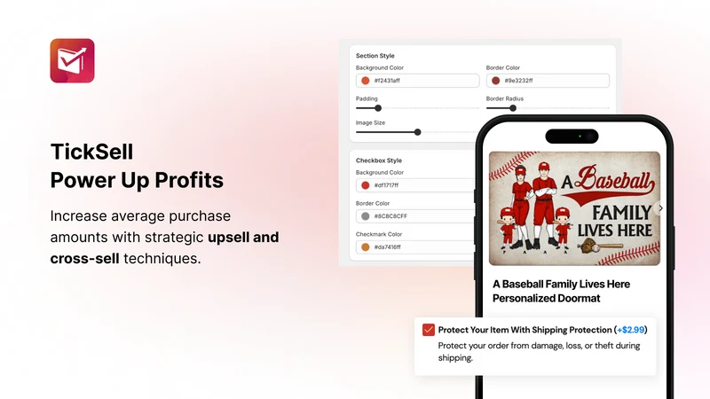 Ticksell Easy Checkbox Upsell