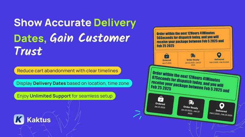 K: Estimated Delivery Date+ETA