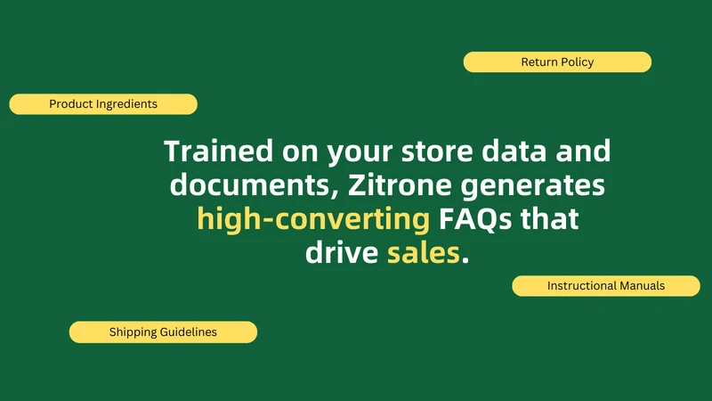 Zitrone AI Shopping Assistant