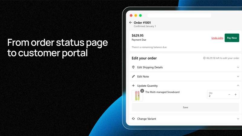 Order Edit | SelfDesk
