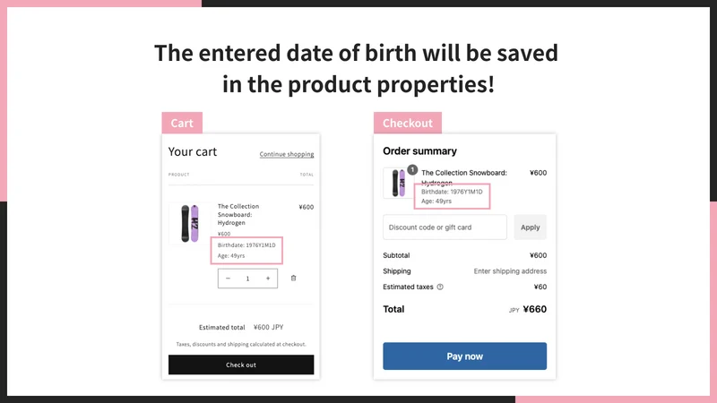 UR:DOB Age Verification