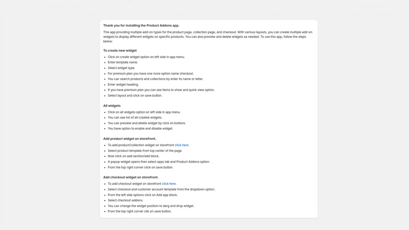 TP Product Addons