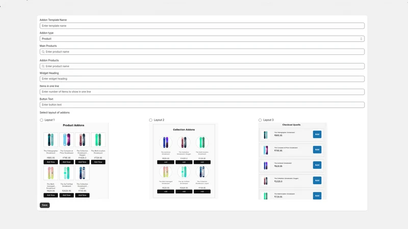 TP Product Addons