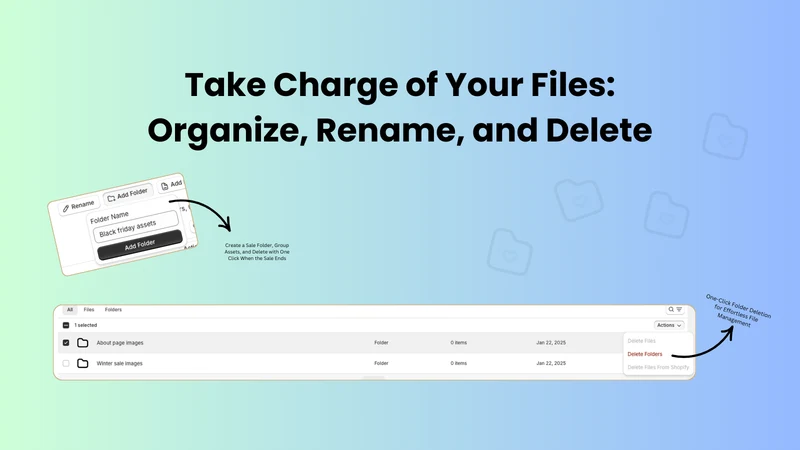 File Manager ‑ Custom Folders