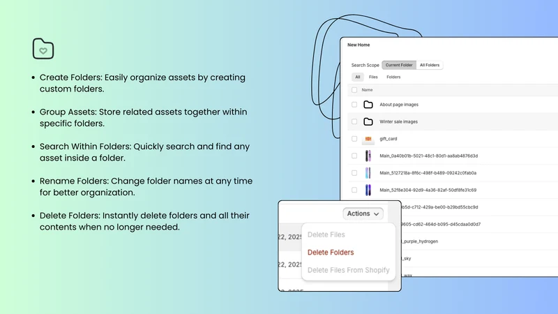 File Manager ‑ Custom Folders