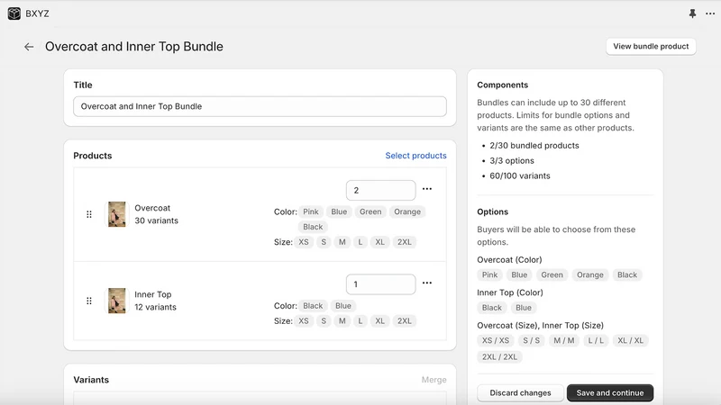 BXYZ Bundles Quantity Breaks