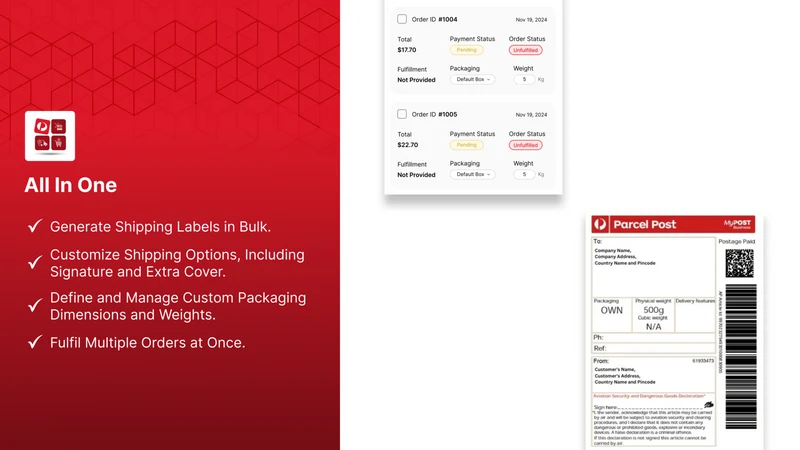 All In One Australia Post Ship
