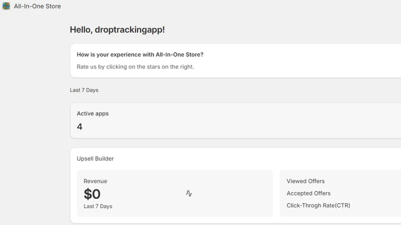 QuickStarter: All‑in‑One store