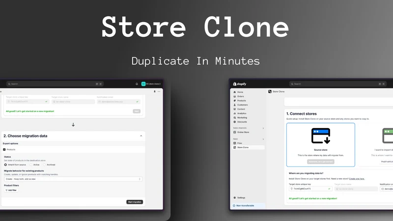 Store Clone ‑ Easy Migration