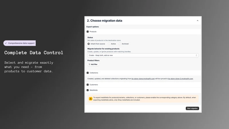 Store Clone ‑ Easy Migration