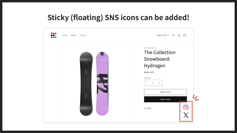 UR: Smart Sticky SNS Icon