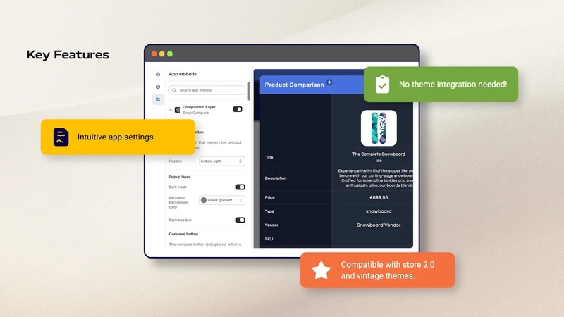 Snap Compare: Compare Products