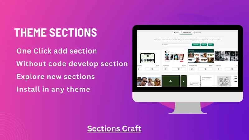 Ecomdev Sections hub