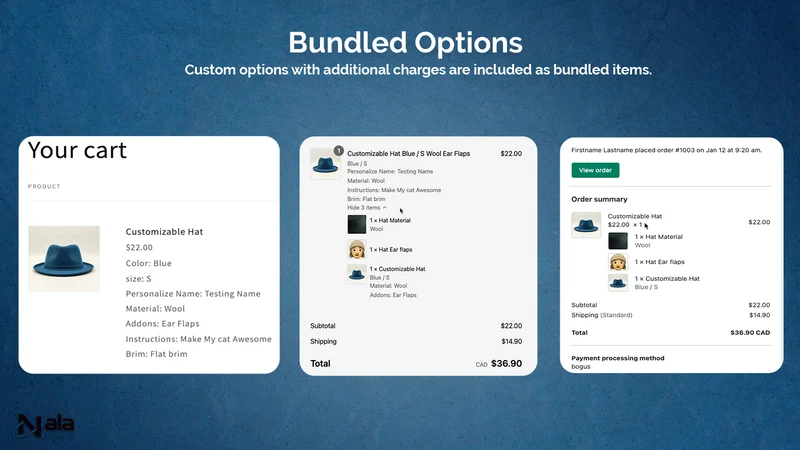 Nala CustomOptions
