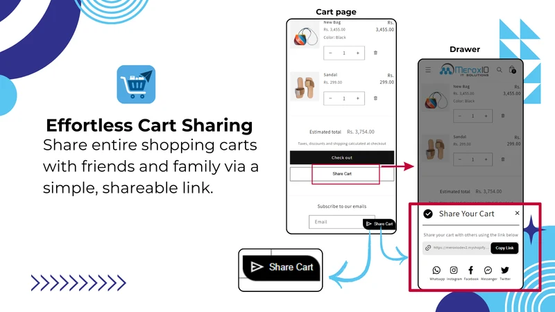 MeroxIO Share your Cart