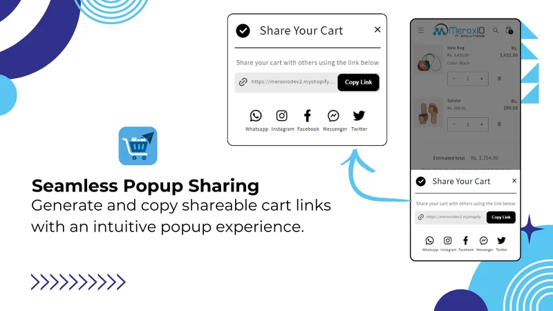 MeroxIO Share your Cart