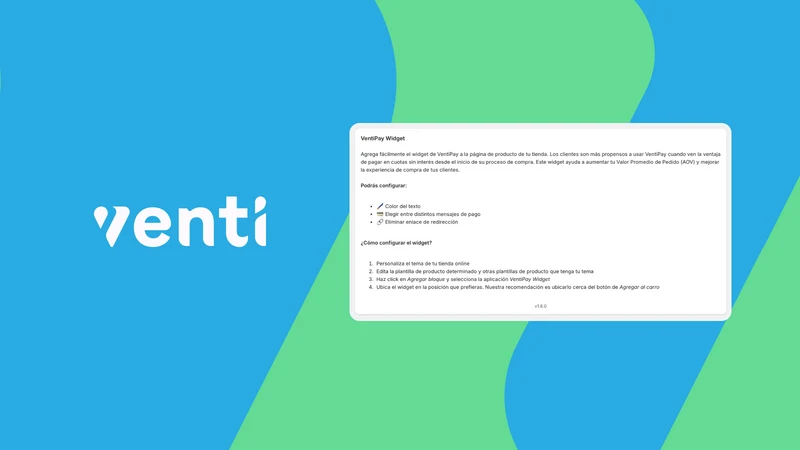 Venti Widget de Producto