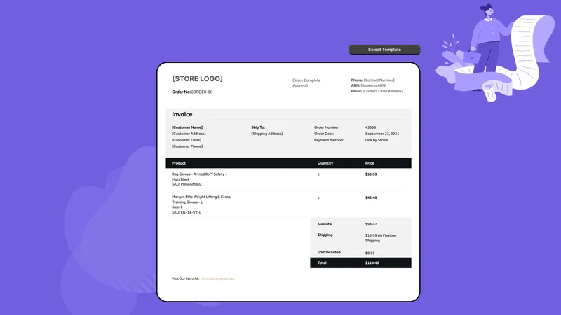 Tecmyer: PDF Invoice