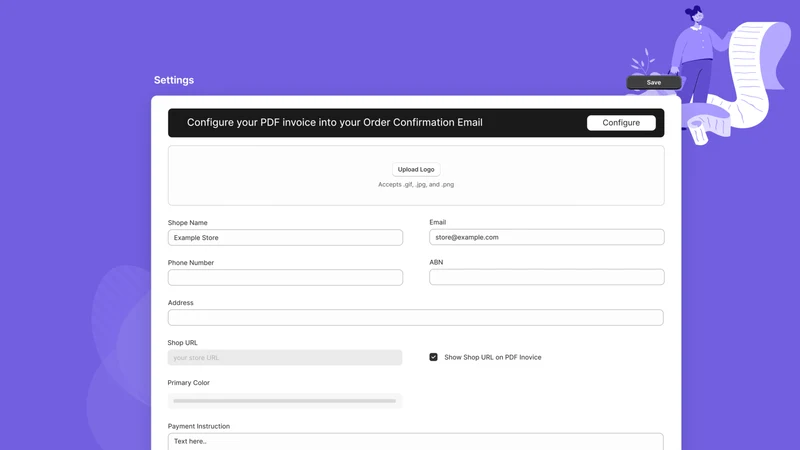 Tecmyer: PDF Invoice