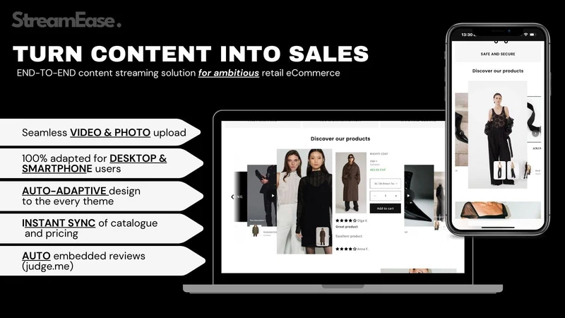 StreamEase ‑ Shoppable videos