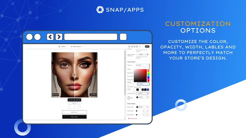 Snap: Before and After Slider