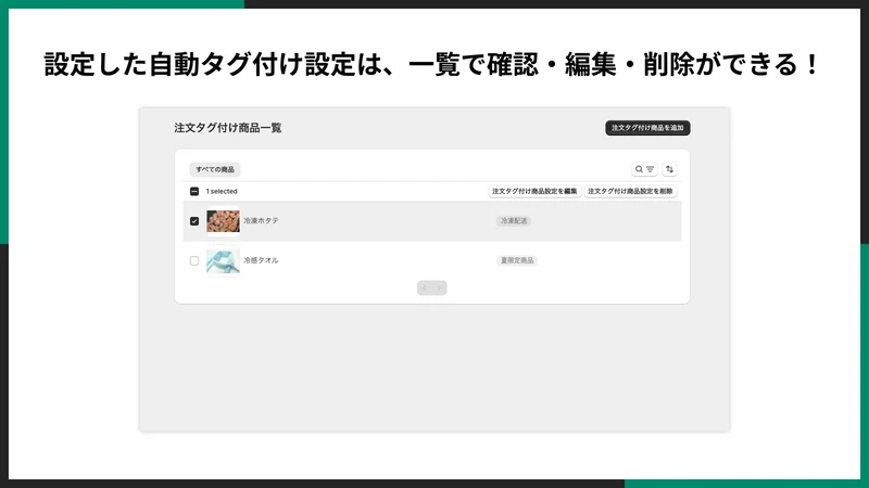 UR: Auto Tag Orders