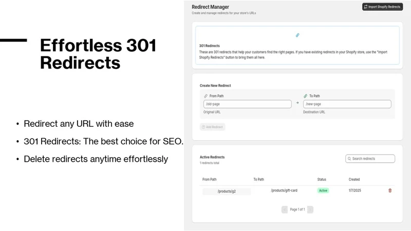 Seo Wizard ‑ Easy Redirect