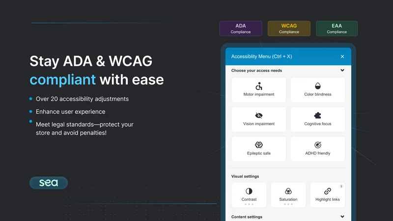 Avada Accessibility ADA EAA