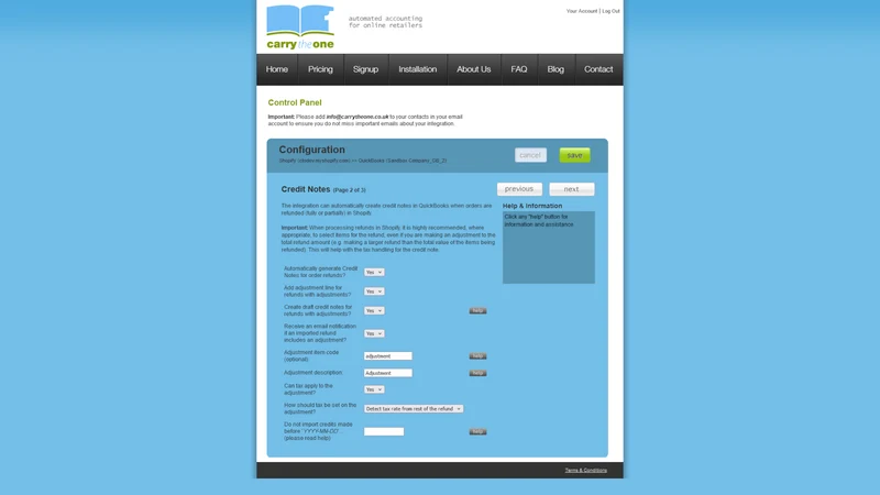 QuickBooks Link by CarryTheOne