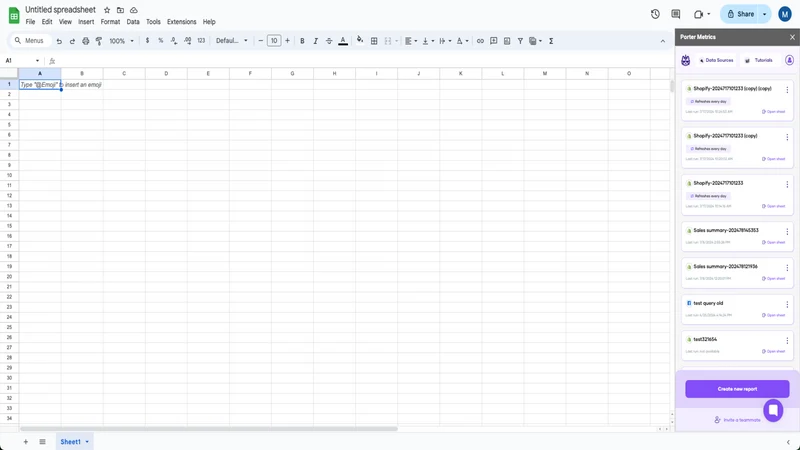 Porter Metrics