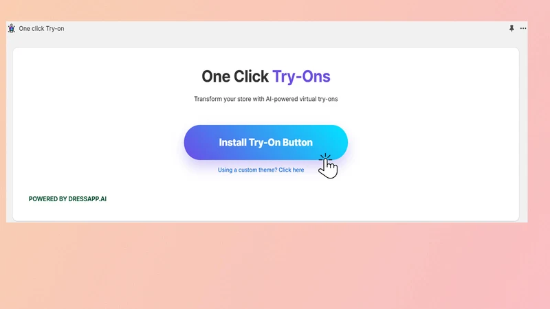 Dressapp One‑Click Try‑Ons