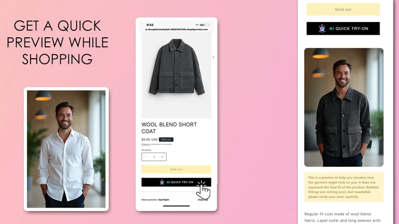 Dressapp One‑Click Try‑Ons