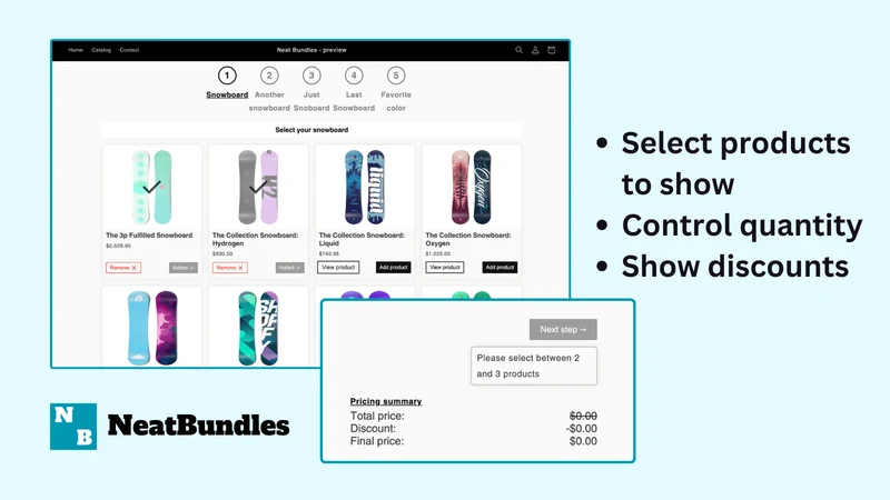 NeatBundles: BYOB Box Builder