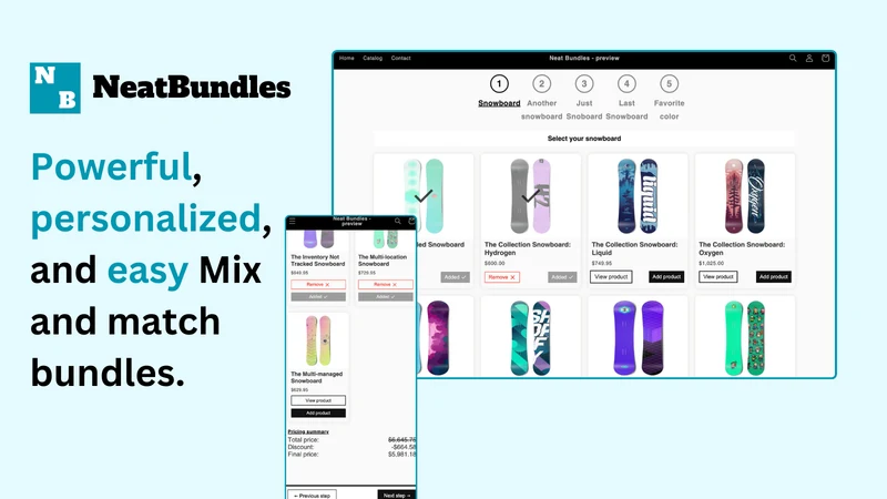 NeatBundles: BYOB Box Builder