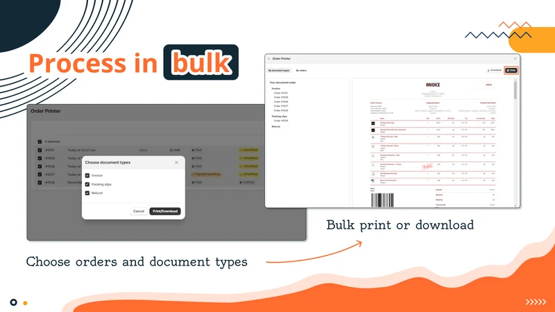 MS Order Printer ‑ PDF Invoice