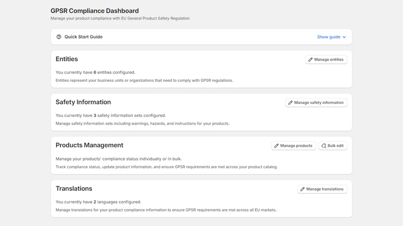 GC ‑ GPSR Compliance
